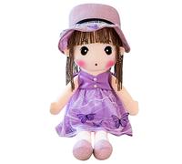 LICHENGTAI Mignonne Poupée de Chiffon Fille Jouet en Peluche Douce Poupon Mini-Princesse Poupée en Cadeaux de Noël, Bébé Jouet 1er Age Poupée Adorable en Peluches Chiffon Doudou Poupon Ornement, 45cm