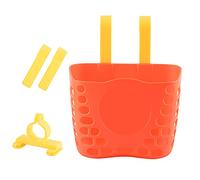LICHENGTAI Panier de Vélo pour Enfant Avant Et Arrière, Décorations de Vélo Enfants Accessoires Vélo, Accrochant Vélo Guidon Sac de Transport Panier pour Garçon Et Fille, Orange