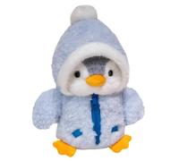 LICHENGTAI Peluche pingouin 25 cm, poupée pingouin en peluche oreiller doux pingouin cadeau d'anniversaire de Noël pour enfants garçons amis