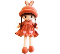 LICHENGTAI Poupée de Chiffon Fille Mignonne Jouet en Peluche Bébé Douce Doudou Poupée Ornement Maison Mini-Princesse Chapeau de Naissance Anniversaire Valentin Noël, 50 cm