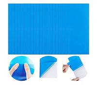 LICHENGTAI Rustine Piscine, 10 Pièces Piscine Patch Kit De Réparation, Piscine Kit De Réparation, Réparation Plastique Correctifs Auto-adhésives Rustine pour Piscines Gonflables Bateaux, Bleu