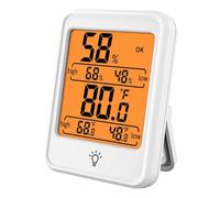 LICHENGTAI Stations Météo et Baromètres, Station Moniteur de température et d'humidité Sans Fil Hygromètre Thermomètre à écran tactile Station Météo électronique pour la Maison et le Jardin