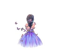 LICHENGTAI Stickers Muraux Fille Papillon Autocollants Mural Fée des Fleurs Stickers Muraux Papillons Colorées pour Chambre de Bébé Pépinière d'enfant Décoration Murale De La Maison