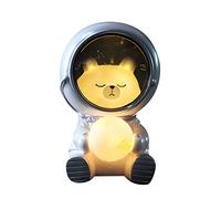 LICHENGTAI Veilleuse Astronaute, Astronaut Led Night Lights, Veilleuse en Forme de Ours Astronaute, Lampe de Chevet Décorative, Décoration de Table de Chambre à Coucher pour Enfants Étudiants