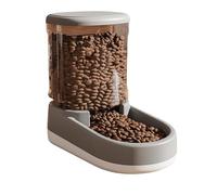 Lichi Mangeoire automatique pour chat, chien, pour animaux de compagnie de petite, moyenne et grande taille (gris, mangeoire alimentaire)