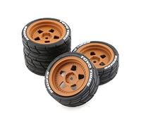 LICHIFIT 4pcs / 1set Classic Drift Tire RC Pneus pour HPI Ken Block 1/10 RV Rally pour Ford Mustang Classic 1965 RC Car Modification Part