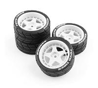 LICHIFIT 4pcs / 1set Drift Wheel Hub Pneu RC Pneus pour HPI pour KYOSHO pour Tamiya 1: 10WRC TT02 XV01 RC Pièces de Mise à Niveau de Modification de Voiture
