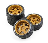 LICHIFIT 4pcs / 1set Drift Wheel Hub Pneu RC Pneus pour HPI pour KYOSHO pour Tamiya 1: 10WRC TT02 XV01 RC Pièces de Mise à Niveau de Modification de Voiture