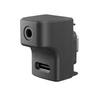 LICHIFIT Adaptateur micro pour Insta360 Ace Pro 2 / Ace Pro/Ace - Adaptateur audio pour caméra d'action - Adaptateur de microphone de 3,5 mm - Port microphone et port de charge de type C - Accessoires