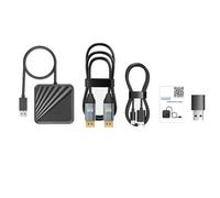 LICHIFIT Adaptateur + récepteur Bluetooth pour PS VR2 vers ordinateur Windows, kit adaptateur PC pour PS5 VR2 convertisseur connecteur avec câble d'alimentation Type-C et câble DisplayPort 1.4 HD pour