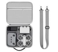 LICHIFIT Étui de transport pour DJI Neo Portable Valise à bandoulière Sac de rangement PU Boîte de protection Boîte de voyage pour DJI Neo Fly Plus Combo Accessoires, gris, étui de transport
