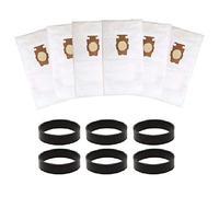 LICHIFIT Sac à poussière en tissu et bandes en caoutchouc nervurées pour aspirateur Kirby Sentria G10 G10E