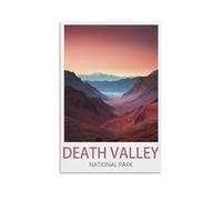 LICHNWW Poster de voyage vintage Death Valley National Park 50 x 75 cm - Décoration murale pour salon, chambre à coucher, dortoir, maison, bureau