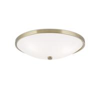 Licht-Erlebnisse Alfred Deckenleuchte Rond Métal Verre E27 Ø 39,5 cm Antik Blanc