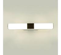 Licht-Erlebnisse Applique LED inox plastique en chrome blanc IP44 salle de bain L:40 cm 4100 K 630 lm blanc neutre miroir Applique salle de bain HAILEY