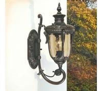 Licht-Erlebnisse Applique murale d'extérieur nostalgique en bronze rustique opulent AMY - Pour l'extérieur - Pour porte d'entrée et balcon