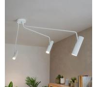 Licht-Erlebnisse Eye Plafonnier Spot Blanc 3xGU10 Kippbar Bras Long 220-240V
