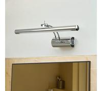 Licht-Erlebnisse Lampe à miroir LED chrome IP44 avec interrupteur orientable 4000 K L : 40 cm métal lampe murale miroir salle de bain lampe murale