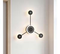 Licht-Erlebnisse Lampe Murale LED Indirecte Dimmable Noir 53 cm 18 W 3000 K