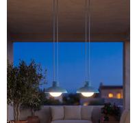 Licht-Erlebnisse LED Suspension Accu Dimmable Bleu IP54 3000 K Ø20 cm Extérieur