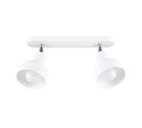 Licht-Erlebnisse Leona Plafonnier Réglable Blanc E27 Spot de Plafond 47 cm
