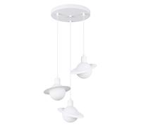 Licht-Erlebnisse Nimes Lampe Suspendue Cuisine Blanc G9 Longueur 32 cm