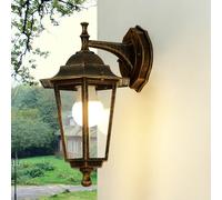 Licht-Erlebnisse Paris Lampe Murale Extérieure Cuivre Antik E27 IP44