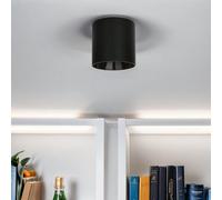 Licht-Erlebnisse Spot à poser GU10 plafonnier, spot à poser noir, entrée, cuisine, salon, L:12,7 cm, H:12,5 cm, petit, éclairage d'accentuation, spot de plafond, spotlight