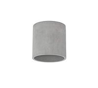 Licht-Erlebnisse Spot de Plafond Plafonnier au design moderne en béton gris SHY Hauteur:14 cm éclairage maison pour salon escalier couloir