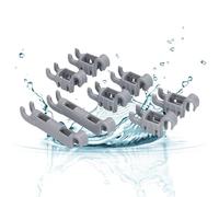 LICHTBLAU Clips de palier pour lave-vaisselle Bosch Siemens 611472 00611472 I Clip de fixation pour la rangée de picots rabattables du panier inférieur I Pièces détachées lave-vaisselle