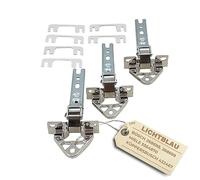 LICHTBLAU Kit de charnières Porte de réfrigérateur 3 pcs 268698, 00268698, 268699, 00268699 I Convient à Bosch & Siemens I Kit de charnières Haut & Bas pour Porte de réfrigérateur