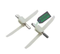 LICHTBLAU Kit x2 Entraîneur Roue à helices pour robot de cuisine MUM4 Bosch avec capot transparent I Hachoir rotatif Pièce détachée pour MUZ4DS4 630759 10004361 I Accessoire Bosch MUM4