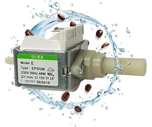 LICHTBLAU Pompe Ulka EP5GW 48 W 230 V I pompe de rechange ignifuge adaptée pour Philips Saeco 996530007753 12000140, DeLonghi 5113211311, Miele 5035151 & Krups MS-622743 I