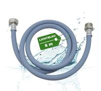 LICHTBLAU Rallonge de tuyau d'alimentation avec filetage métallique I 6,0 m I Raccord pour machine à laver et lave-vaisselle I 3/4" I