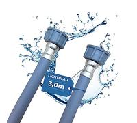 Lichtblau Tuyau d'alimentation Lave-linge Lave-vaisselle 2979 Raccordement 3 m I 3/4 pouce droit/droit joint incl. I Tuyau d'alimentation en eau usage universel Indépendant du fabricant