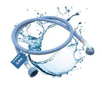 Lichtblau Tuyau d'arrivée d'eau Lave-linge Lave-vaisselle 2978 Raccordement longueur 3 m I 3/4 pouce coudé/droit avec joint I Tuyau d'arrivée d'eau usage universel Fabricant indépendant