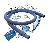 LICHTBLAU Tuyau de vidange lave-linge lave-vaisselle 2985 Raccord taille 1,5m I Kit complet incluant 2x colliers de serrage I Tuyau d'évacuation d'eau universel Indépendamment du fabricant
