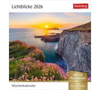 Lichtblicke Postkartenkalender 2026 - Wochenkalender mit 53 Postkarten: Kalender zum Aufstellen oder Aufhängen. Postkarten-Tischkalender 2026 mit stimmungsvollen Motiven und Naturaufnahmen