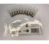 Lichtfuchs GmbH Narva Lot de 10 bougies ondulées 8 V 3 W Filetage E10