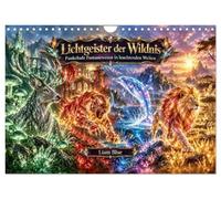 Lichtgeister der Wildnis (Wandkalender 2027 DIN A4 quer), CALVENDO Monatskalender: Funkelnde Fantasiewesen in leuchtenden Welten