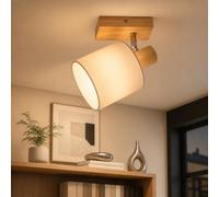 Lichtmaler Plafonnier 1 Spot Luminaire Bois Plafonnier LED
