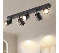 Lichtmaler Plafonnier Spot Orientable Noir 5 Spots de Plafond Éclairage