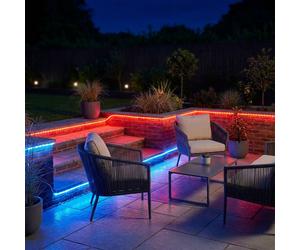 Lichtschlauch LED Rot Extérieur Bleu Jardin Intérieur L 6 m Set de 2