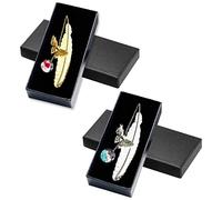 LICHUANUK Plumes Marque-pages en métal Signets pour cadeaux d’anniversaire Noël Saint-Valentin Écrivains Enseignants Amis Amateurs de livres Lecteurs Mères Enfants