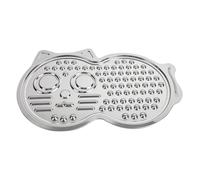 Lick Pad For Dogs - 38cm Stainless Steel Cute Shape Non-Slip Mat | Slow Feeding Large Lick Pad, Pet Food Bowl For Eating Training Crate Chennel Home Indoor Travel