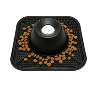 Lick Slow Bowl, Anti Feeding Plate, Non Slip Silicone Base Dish, Food Grade Build, Interactive Dog Enrichment Feeder, Sturdy Home Kitchen Apartment 9.76x9.76x2.56 inches