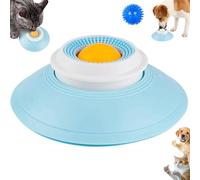 Lick Sphere for Dogs, Interactive Canine Non Slip Anxiety Bowl with Ball, Dog and Cat Enrichment Toys Licky Mats, Slow Feeder Dog Bowl for Cat Dogs Calming & Anxieties Relief (Yellow)