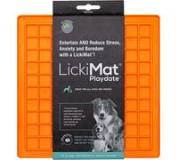 Licki Mat - Dog Bowl Playdate Orange 20x20cm - (645.5330)