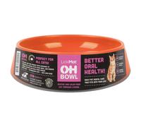 LickiMat Bol Pour Chats OH Bowl Cat Orange, Anti-Avalement