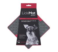 LickiMat Buddy Tuf Trp Schleckmatte pour Chiens Rouge 20 CM Formation Leckerli